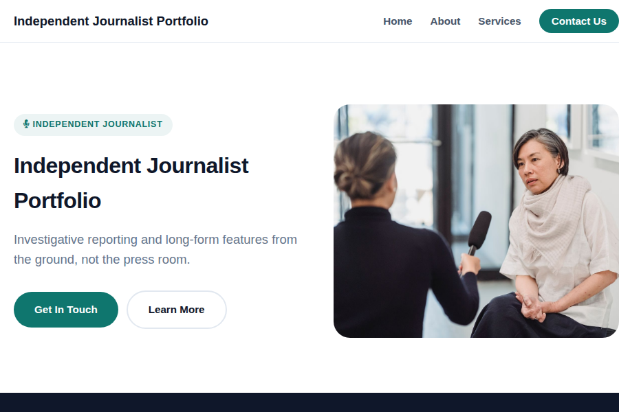Independent Journalist Portfolio
