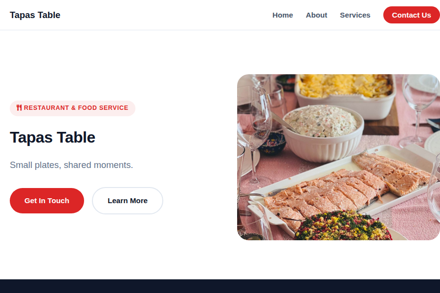 Tapas Table