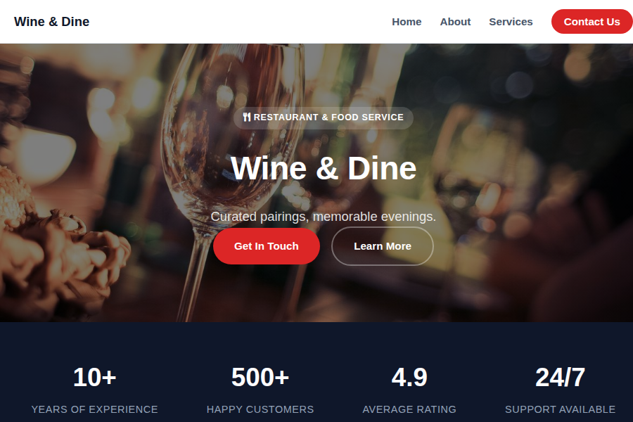 Wine & Dine